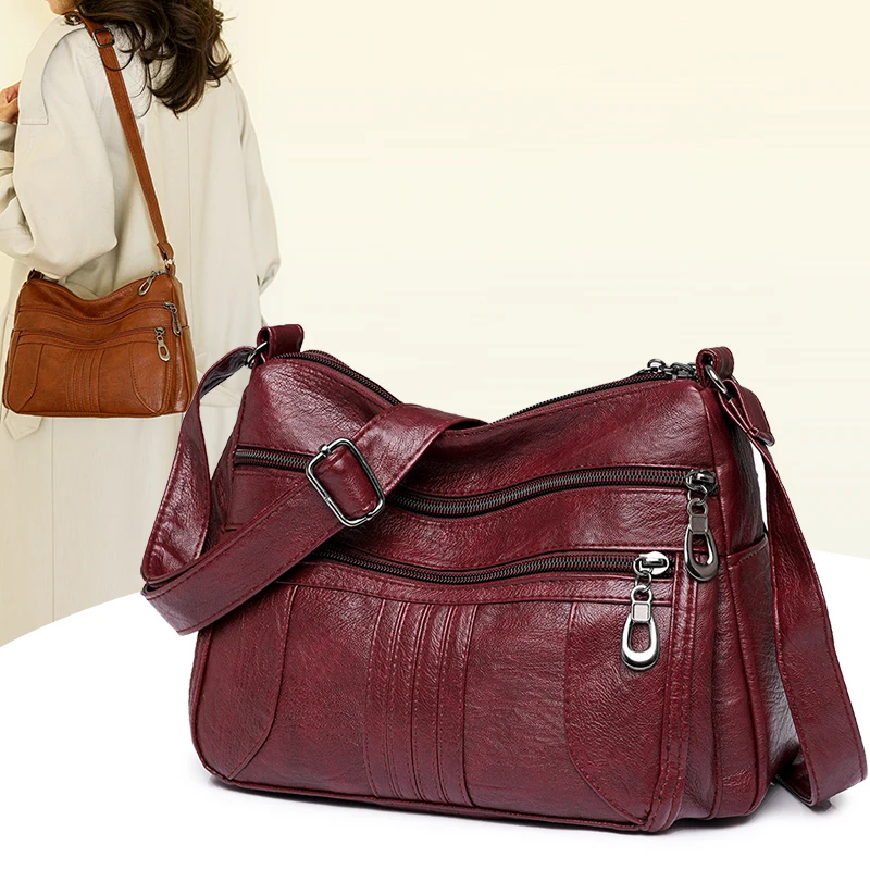 

Высококачественная женская сумка, в повседневном стиле, в модном стиле, популярная сумка через плечо, универсальная, вместительная кросс-боди сумка