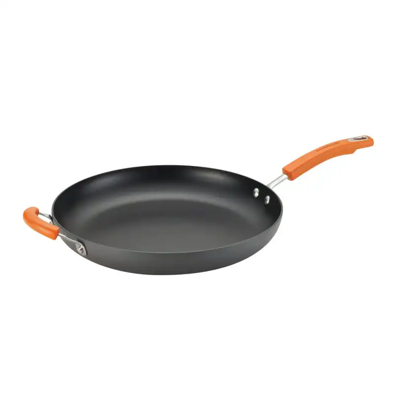 14-Inch Frying Pan Nonstick Cookware Aluminum with Helper Handle -  AliExpress