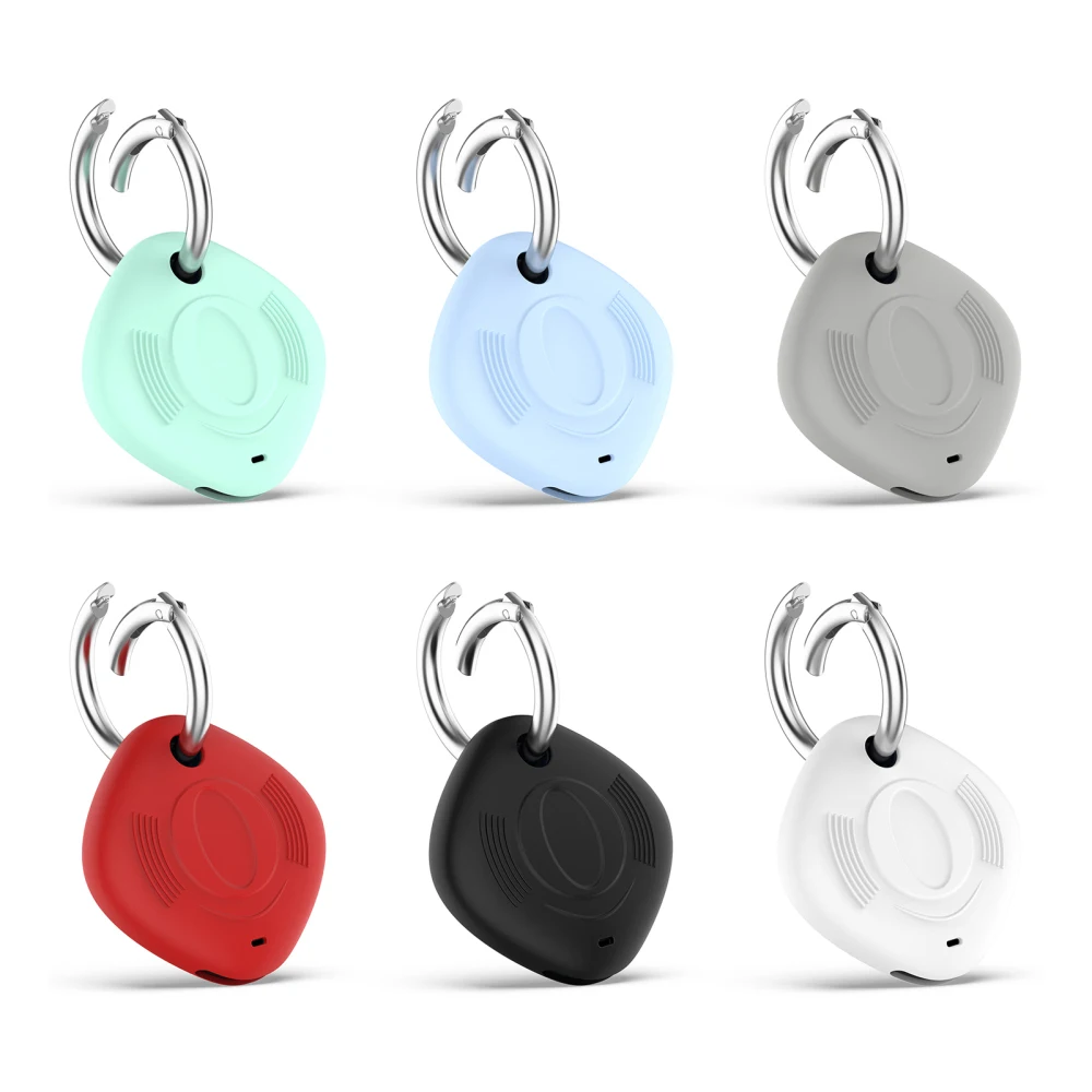 

Силиконовый защитный чехол для Samsung Galaxy SmartTag Tracker Anti-lost Device с брелоком противоударный чехол для ключей для кошек и собак