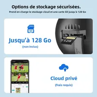 Caméra Wifi extérieure 8MP 4K double objectif double écrans noir caméra de Surveillance Vision nocturne détection humaine caméra de sécurité ICsee 5
