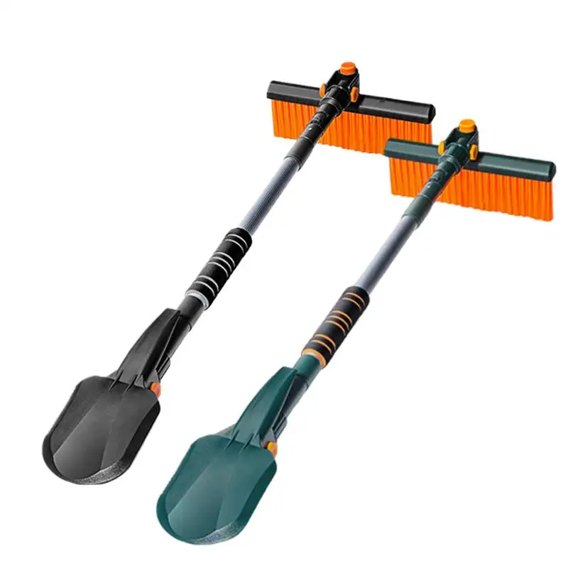 4 In 1 Multifunction Extensible Rotatable Auto Car SUV Truck Windshield Snow Ice Removal Scraper Crusher Brush Shovel