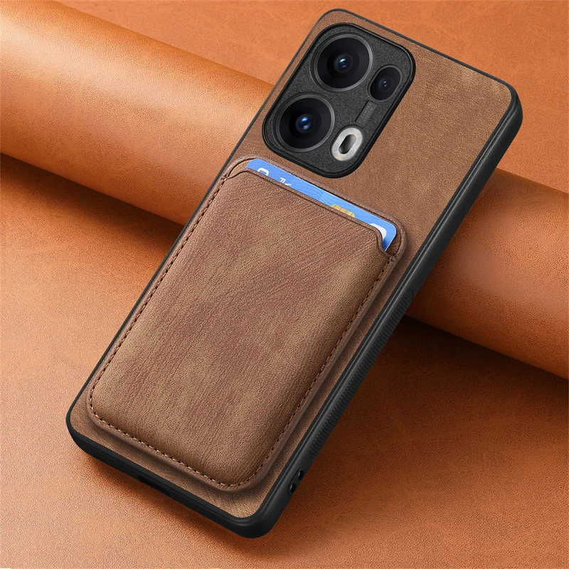 Luxury Leather Detachable Magnetic Card Slot Wallet Case - Shockproof Cover