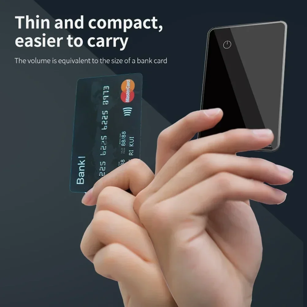 Ultra-slim Design MFi Certified Wallet tag with NFC Tag Globle Position Locator Keeps Find My Tag Your Belongings Safe