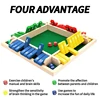 Deluxe Four Sided 10 Numbers Shut The Box Board Game Set Dice Party Club Drinking Games for Adults Families 5