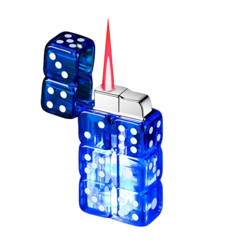 Kerosene Lighter Bbq Lighter Butane Gas Lighter Cigarette Lighter Electric Arc Igniter Creative Dice Lighter Pink Fire Jet Lighter Electronic Igniter Butane Torch Windproof Ignition Gadgets Interesting Gifts