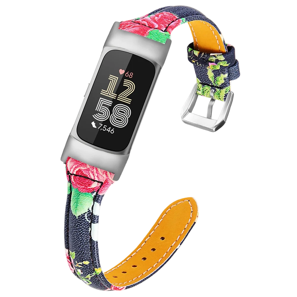 Leather Strap Fashion Casual Wristband with Metal Connector and Classic Buckle