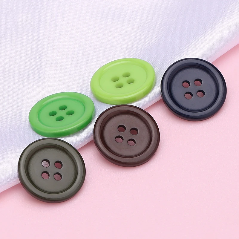 9-30mm Two Holes Multicolour Small Buttons Suit Pad Button Bread Round  Resin Sewing Buttons Diy Clothing Crafts Scrapbooking - AliExpress