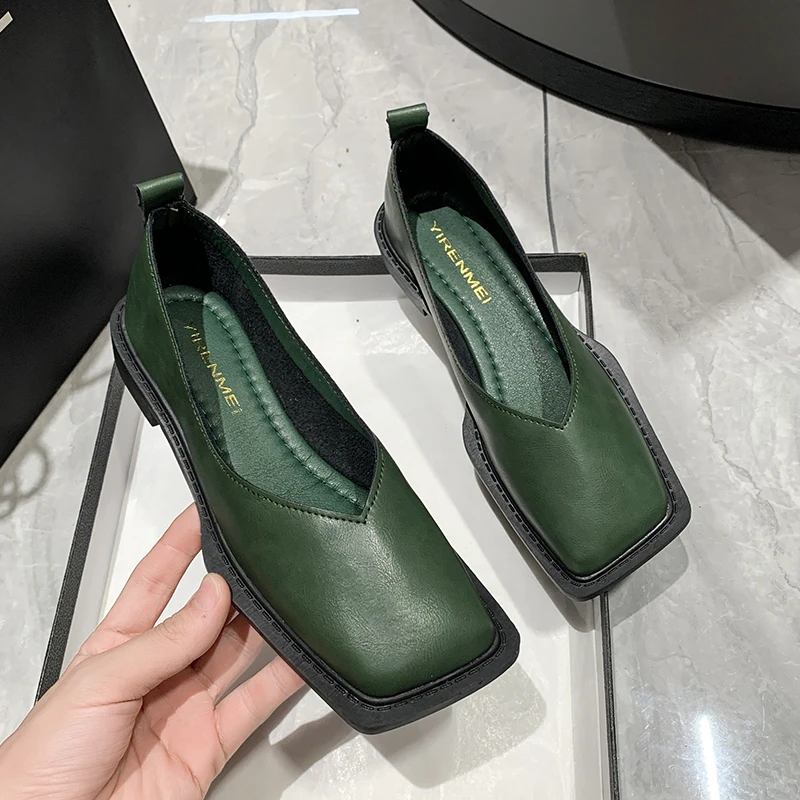 

Retro shallow mouth single shoes, Mary Jane shoes, women's2023spring and summer new British style small leather shoes, lazyshoes