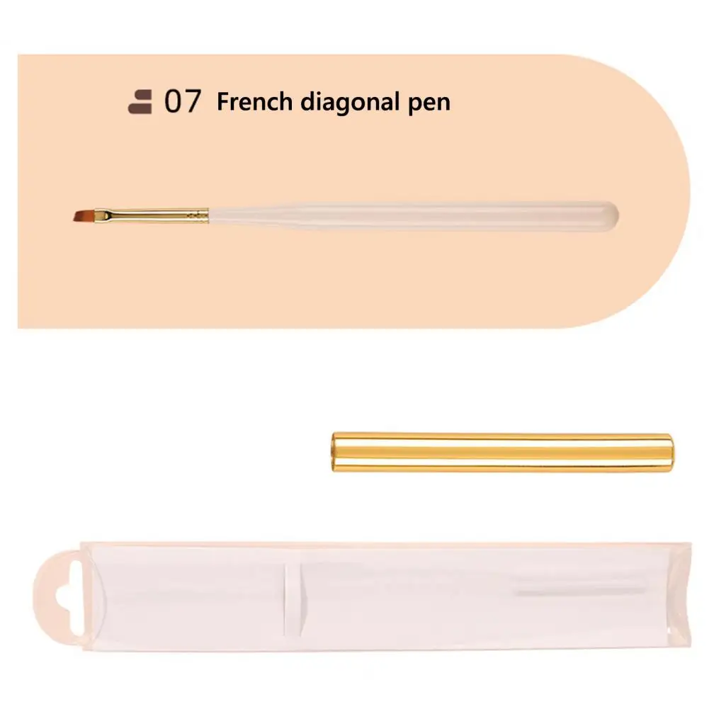 Nail Art Brush Regular Nail Polish Brush Nail Art Brush Set Brush Fine Liner Brush Dotting Pen Salon Manicure Tools for Home Diy 6
