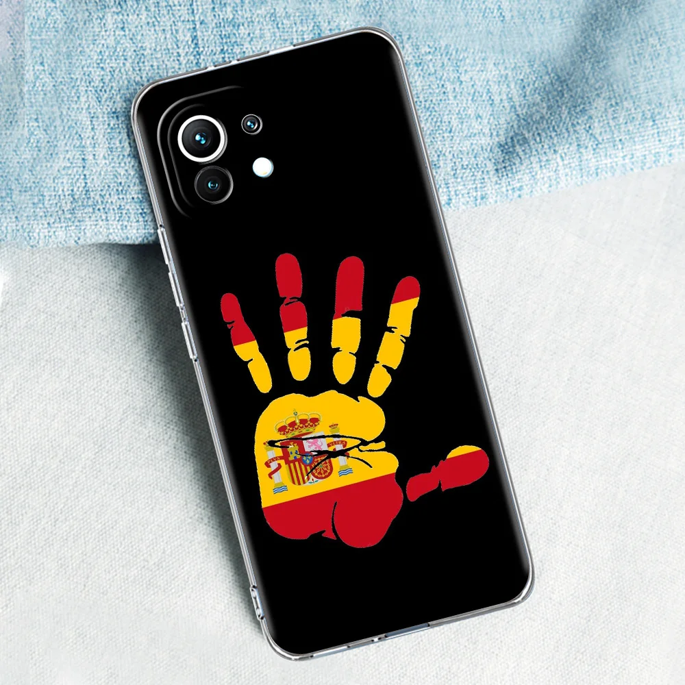 Clear Spain Flag Phone Case Cover