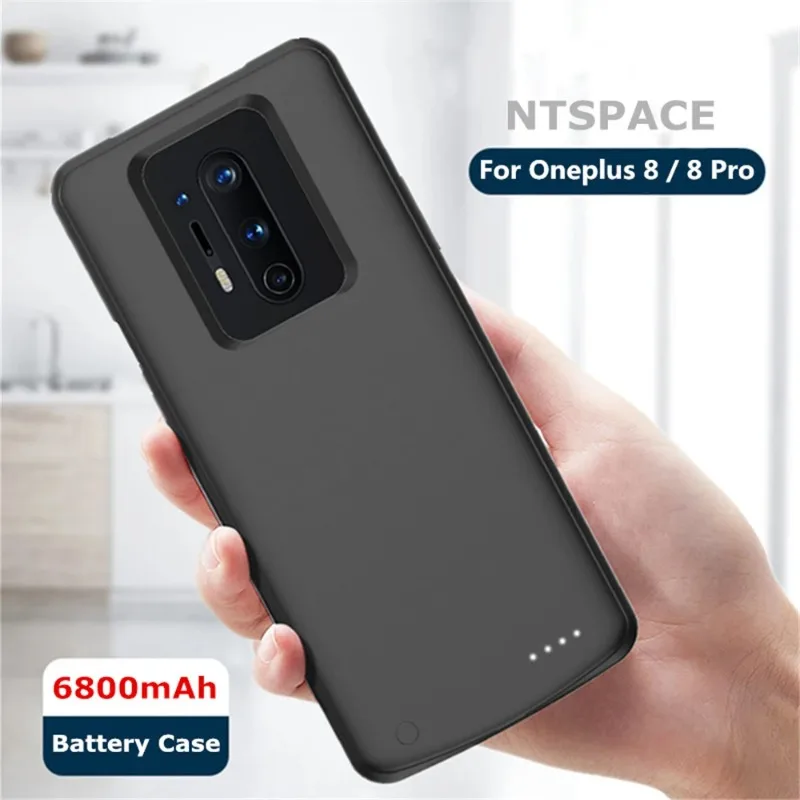 OnePlus 8 Pro용 10000mAh 외장 배터리 충전기 케이스, OnePlus 8용 보조 배터리 커버, 충전 케이스