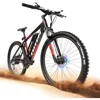 Electric Mountain Bike - Peak 750W Brushless Motor 20MPH 40 Miles - Light Electric Bike 46 Pound Aluminum Frame 1