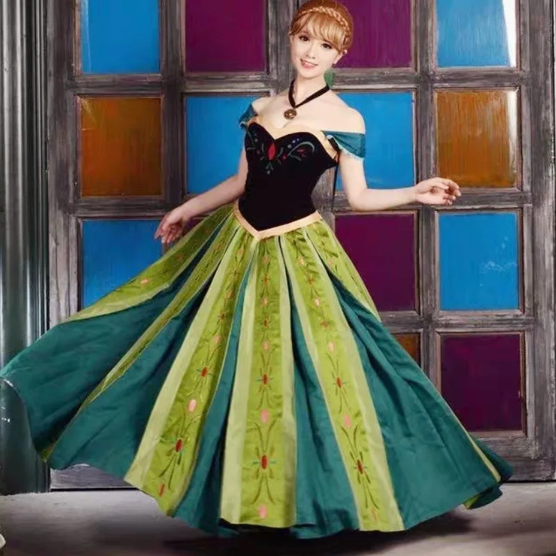 Dress Roupa Anna Frozen Vestido Frozen Roupa Da Frozen Anna