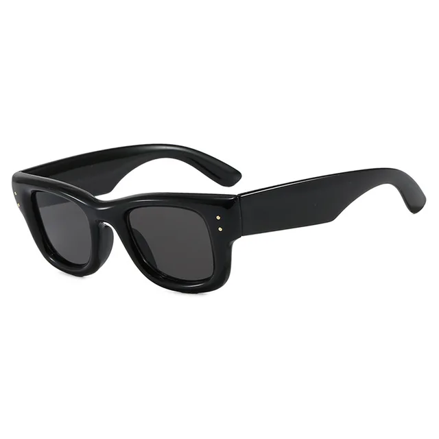 Lunettes de soleil carrées de style coréen pour hommes et femmes, nouveau modèle pour visages ronds, font paraître le visage plus petit 1