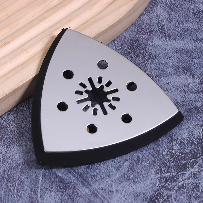 90mm Triangular Sanding Pad 6 Holes Quick Release Universal Triangular Sand Saw Blade For Woodworking Polishing Grinding Sanding