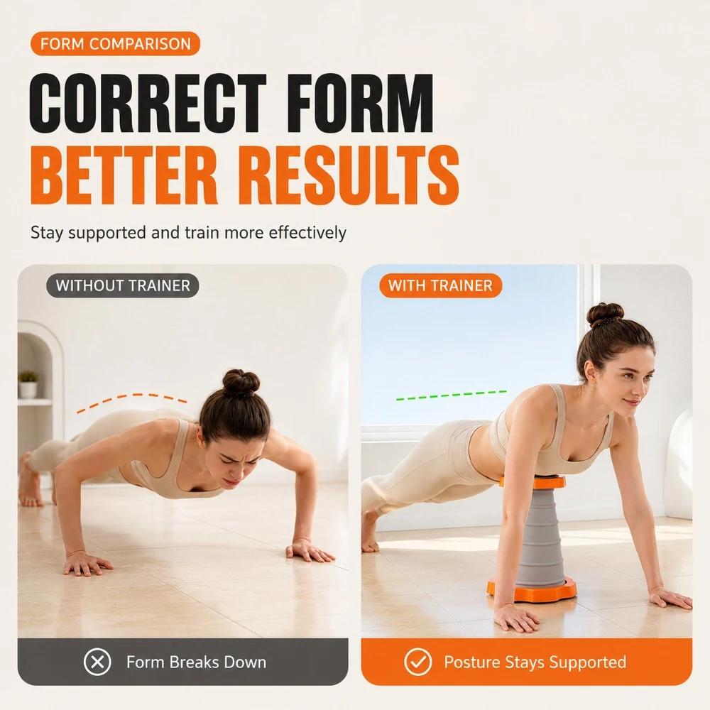Automatic Rebound Push-Up Bar for Home Fitness and Workout Equipment