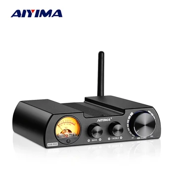 AIYIMA Audio A08 Pro Amplifier TPA3255 300W Bluetooth QCC5125 APTX Stereo Receiver Digital Amp VU Meter Bass Treble Control 1