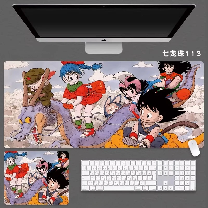 고화질 드래곤 볼 가죽 마우스 패드 사무실 책상 매트 식탁보 Sustainzed Boys Anime 2D Esport 게임 컴퓨터 키보드