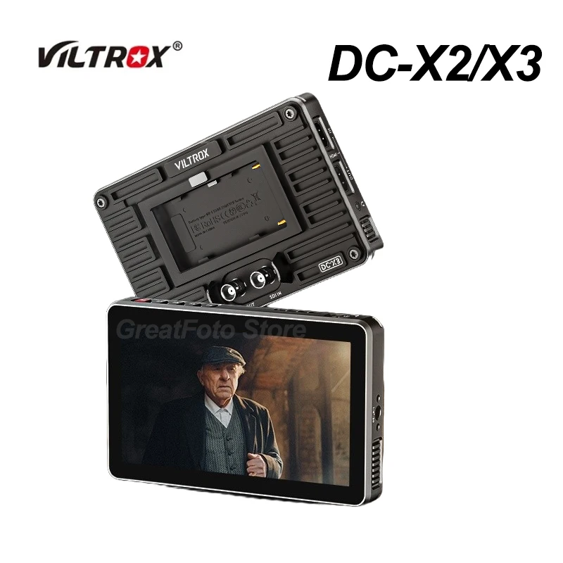 Viltrox DC-X2/X3 Portable Monitor 6 Inch SDI High-Definition 4K HDMI-compatible Camera Monitor w/ NP550 Battery for Photography