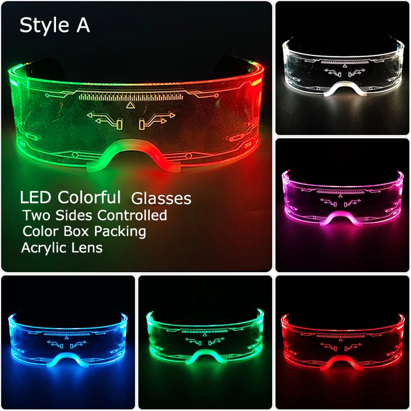 Gafas Led De Neón Para Fiesta, Lentes Luminosas Para Fiesta