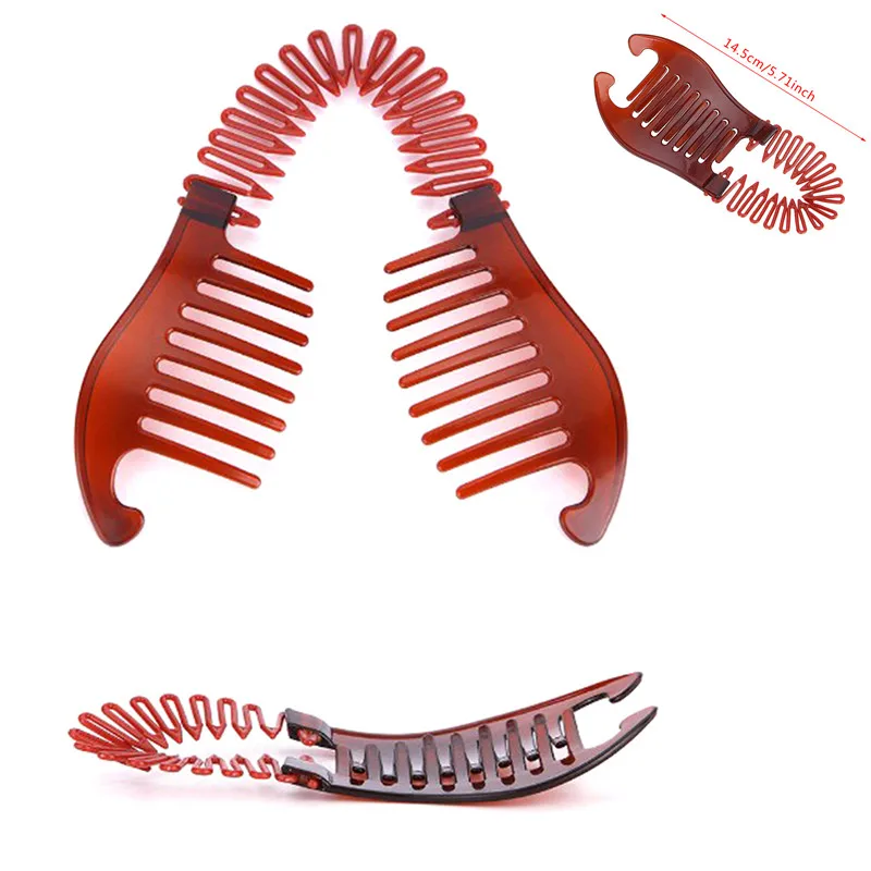 Elastics Hair Braider Banana Clip Scorpion Type Stretch Hair Holding Tool Woman Rubber Bands Hair Accessories