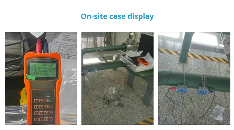 TUF-2000H Digital Ultrasonic Flow Meter Handheld Clamp On Liquid Flowmeter for W