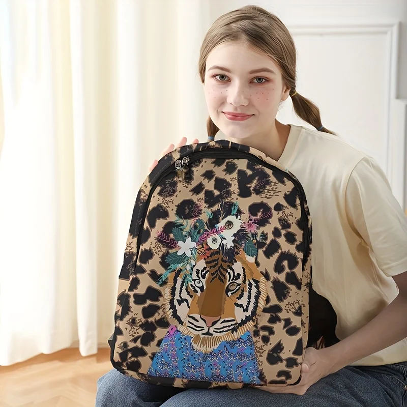 New Women's and Men's High Capacity College Backpack Trend Women's Laptop School Bag Cute Girl Travel Bag Cool