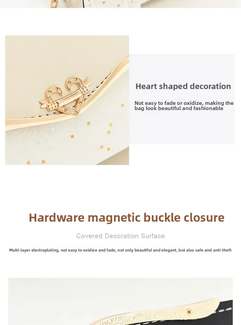 Fashionable Bright Leather Chain Crossbody Bag Women's Single Shoulder Small Square Bag Hot Sale of the Season New Style