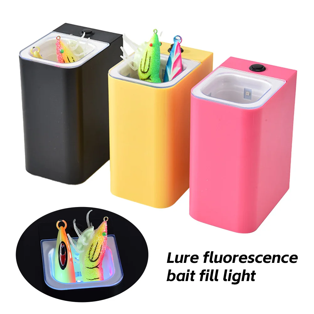 Uv Glow Soft Hard Fishing Lure Fill Light Flash Accumulator Led Luminous Bait Cup Squid Jig Fill Light Tool