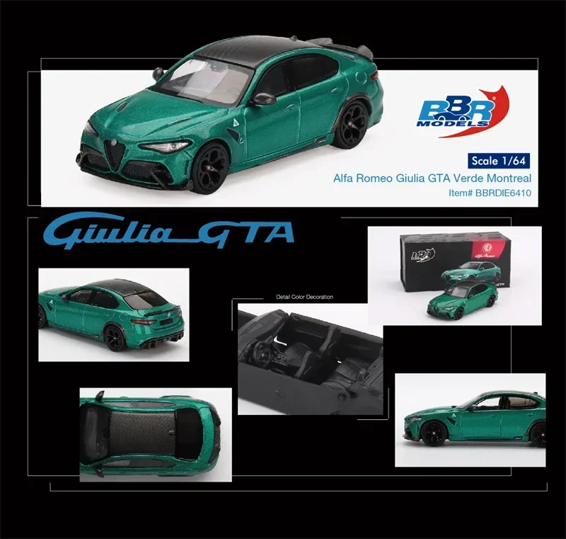 Bbl 1:64 Alfa Romeo Giulia Verde Montreal Diecast Model Car