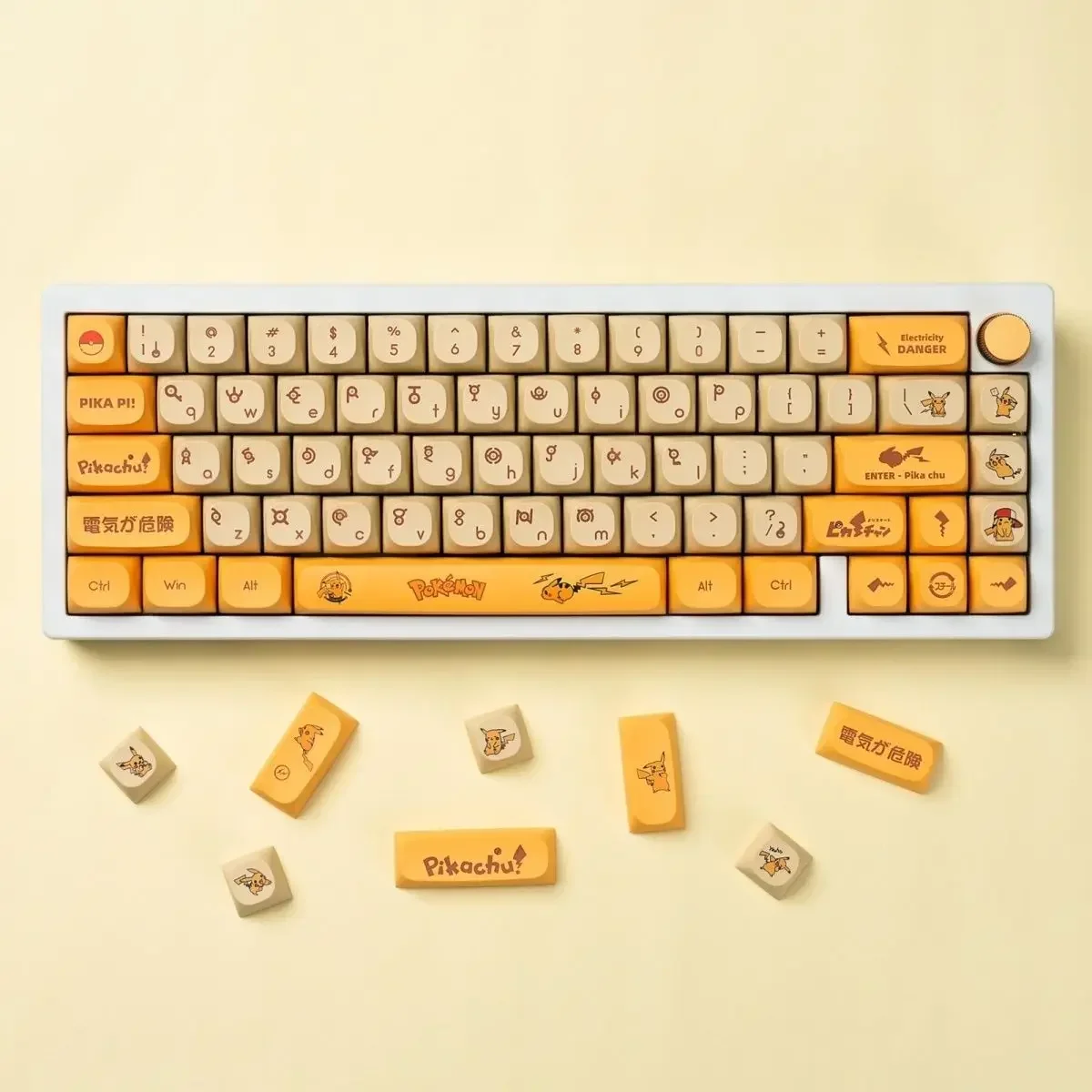 PBT Keycaps para Teclado Mecânico Gaming, Anime