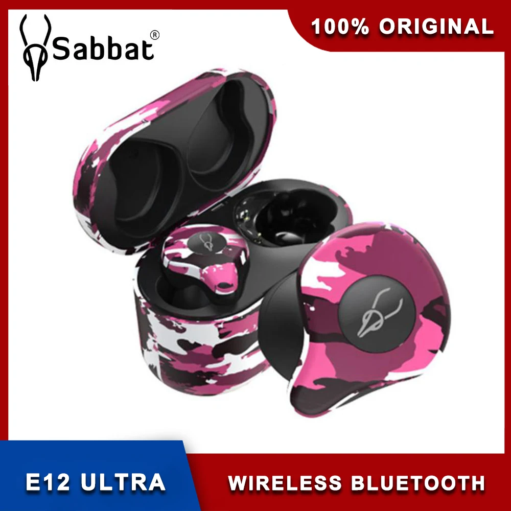 Sabbat X12 Ultra Camouflage Series True Wireless Earphone Qualcomm Bluetooth 5.0 Headset Binaural Stereo HiFi Earbuds |