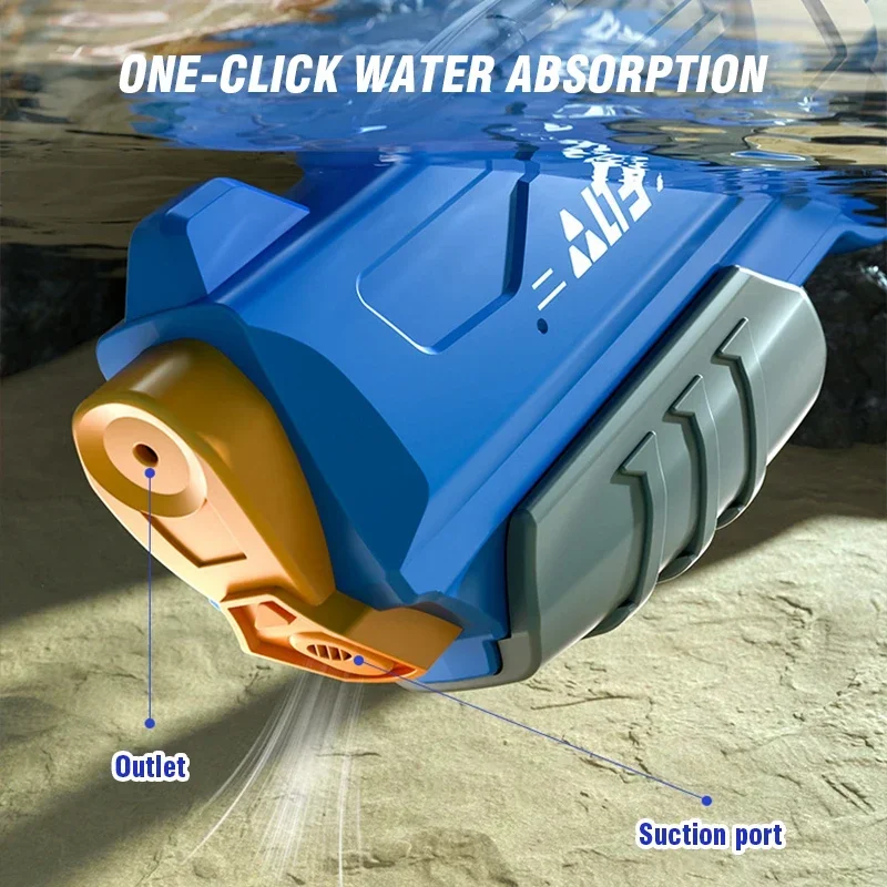 Automatic Water Gun Light Electric Toy LED Firing Pistol Squirt Gun Water Absorption Large Capacity Kids Outdoor Game Kids Gift
