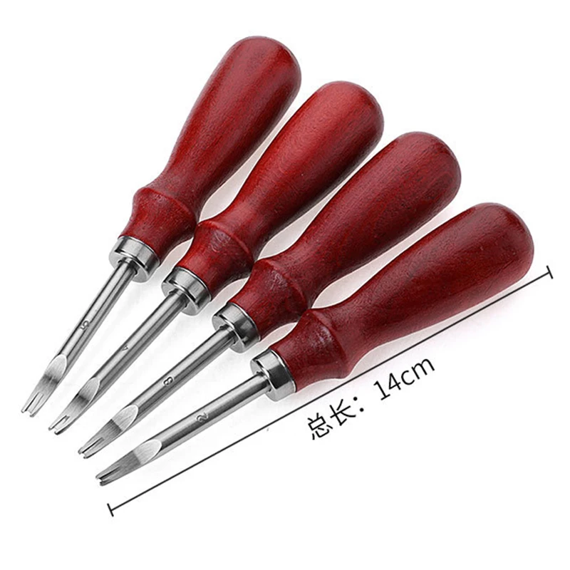 Leather Craft Tool Leather Edge Cutter 0.8/1.0/1.2/1.5mm Sharp Edge Beveler Skiving Beveling Knife Cutting Hand Craft