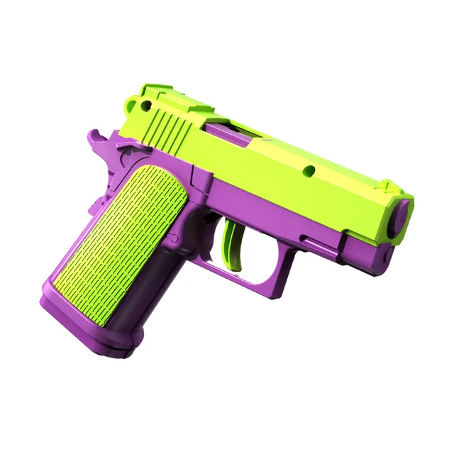 3D Radish Toy Gun Model Cannot Shoot M1911 Pistol Desert Eagle Empty Load Hang-up 3D Printing Fidget Toy for Boys Decompression 6
