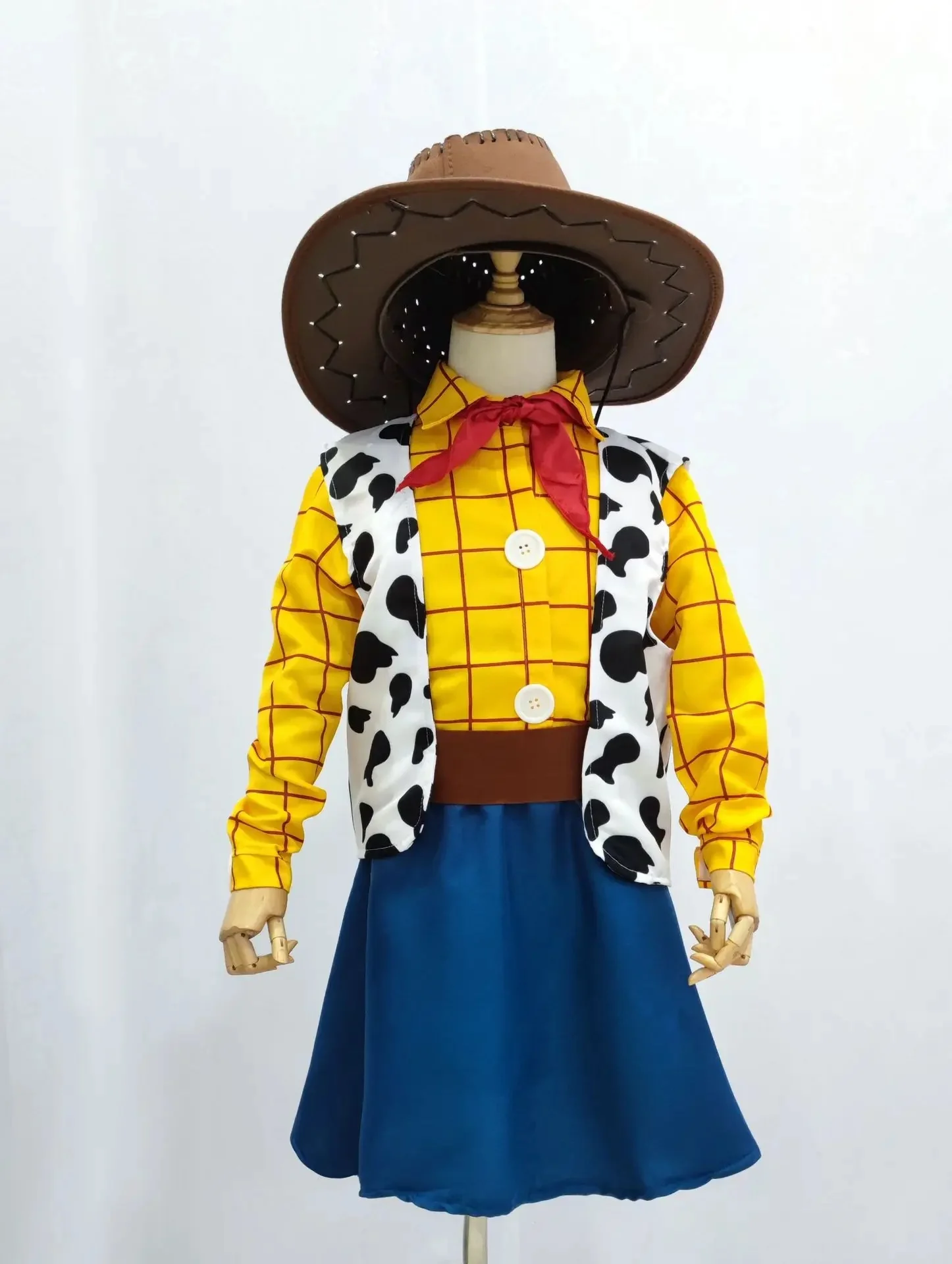 Halloween Toy Story 4 Costume for Girls Stage Performance Hody Sheep Herder Outfit Cotton Traditional Dance Modern Dance Clothes