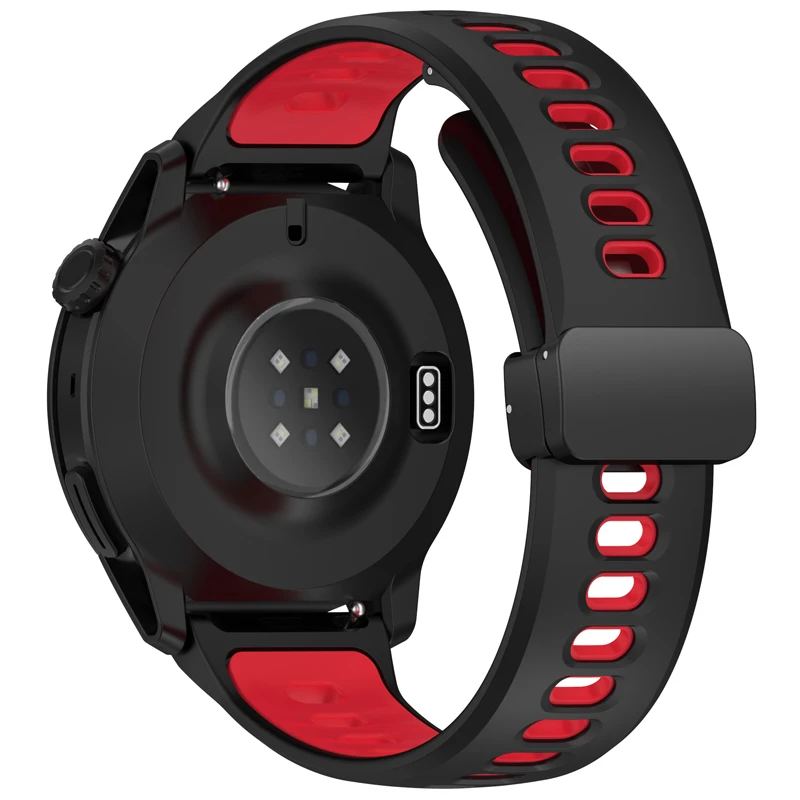 Silicone Sports Magnetic Band Bracelet, 22mm Strap