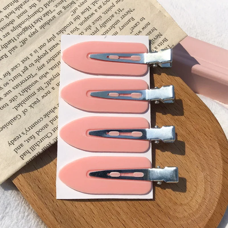 4pcs set No Bend Seamless Hair Clips Side