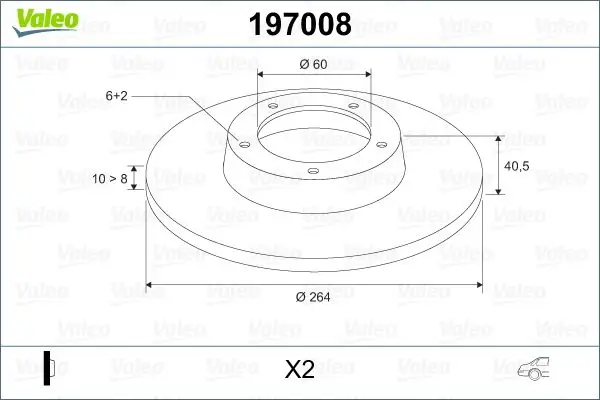 

197574 for rear brake disc CORSA D/GRANDE PUNTO - PUNTO EVO