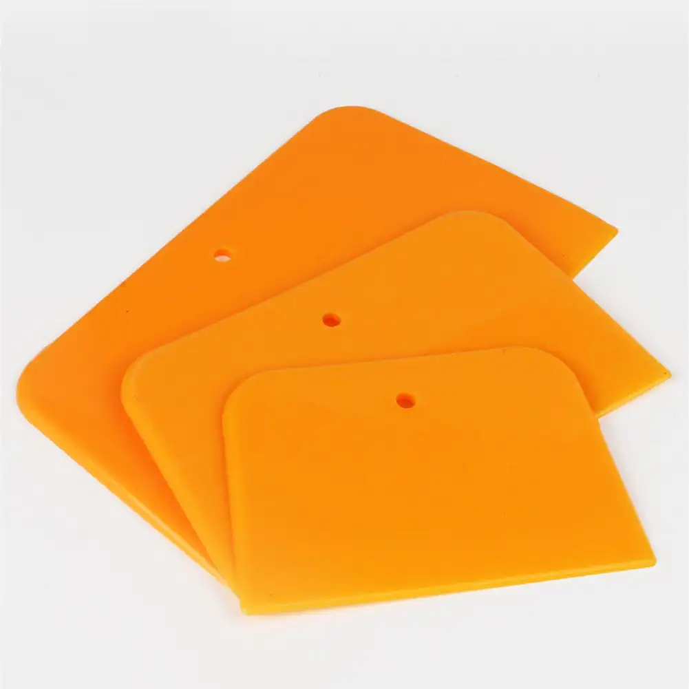 3Pcs Car Non-Scratch Windshield Film Squeegee Scraper Vinyl Auto Sticker Installation Scrapers Auto Household Cleaning Tool