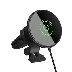 Magnetic Car Charger with Fast Wireless Charging and Ultra - Strong Magnet (1 Pcs)