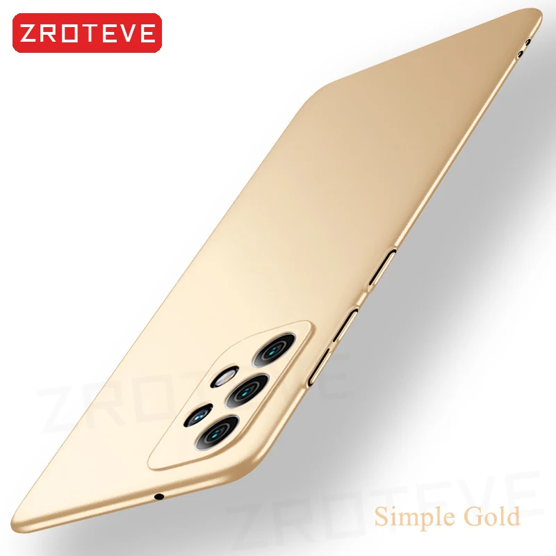 A52 Case Zroteve Slim Frosted Hard PC Cover For Samsung Galaxy A52 A72 A12 A22 A32 A51 M32 M52 M23 M53 A13 A23 A33 A53 A73 Cases z flip3 cover