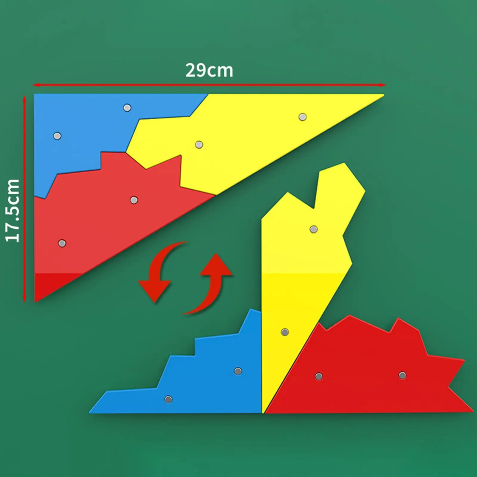 Triangle Interior Angle Sum Demonstrator Math Learning Educational Compact Teaching Aids for Boys Girls School