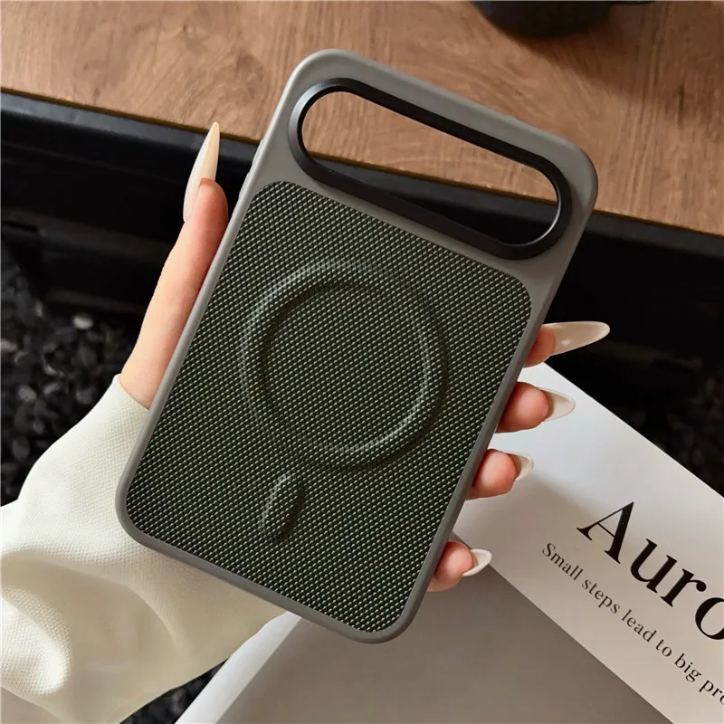 Leather Matte Magnetic Phone Case - Shockproof & Magsafe-Compatible Protective Back Cover