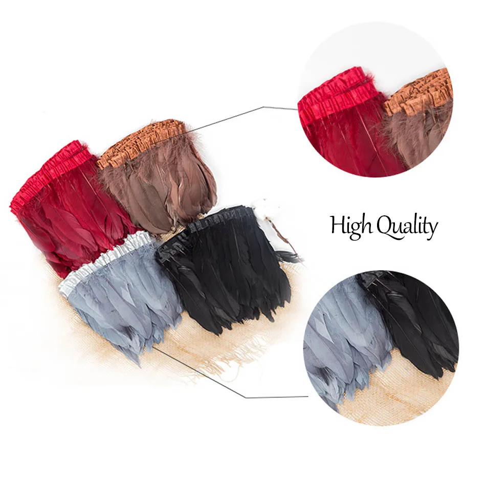 Goose Feathers Natural 100cm DIY Wedding Plume Ribbon Crafts