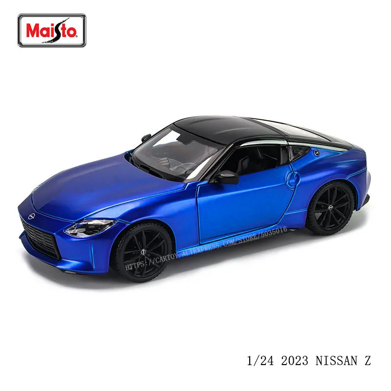 Maisto 1:24 2023 Nissan Z Blue alloy car model handicraft