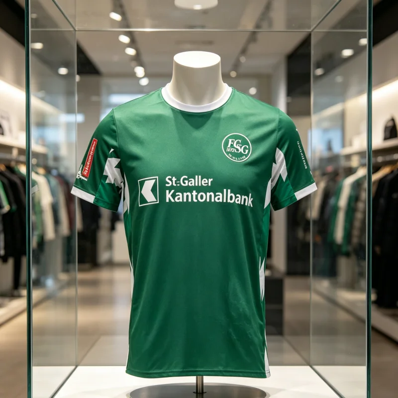 2026 Schweiz Fußball FC St. Gallen 1879 Sporttrikot Schweizer Herren T-Shirts Schnelltrocknend Trainings-Fußballtrikot für Familie und Kinder
