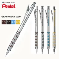 Japan Pentel Mechanical Pencil GraphGear 1000 Metal Bar Premium Automatic Pencils Drawing Drafting Sketching Drafting Stationery 1