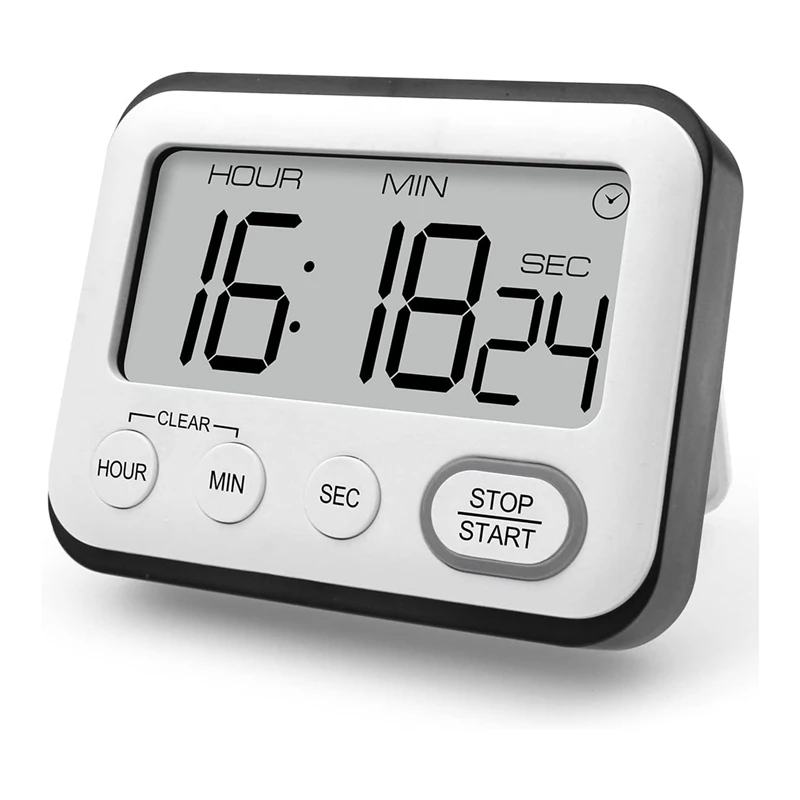 

Kitchen Timer Alarm Clock Multifunctional Digital Cooking Timer With Large LCD Display Big Digits Countdown Timer Durable