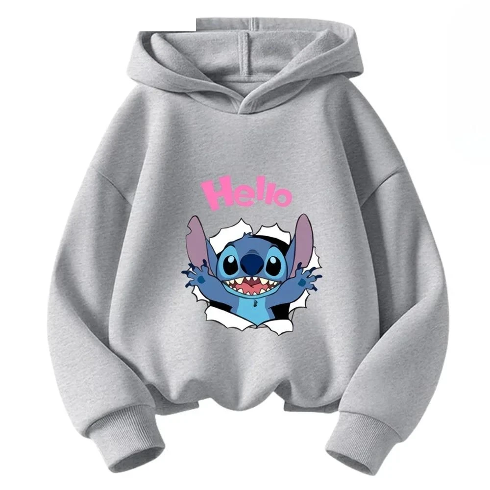 thumbnail image 1 of Conjunto de sudadera con capucha de Stitch Kawaii, sudadera de manga larga para bebé, sudadera de Stitch de otoño para niño de 3 a 14 años, ropa de calle para niña, 1 of 5